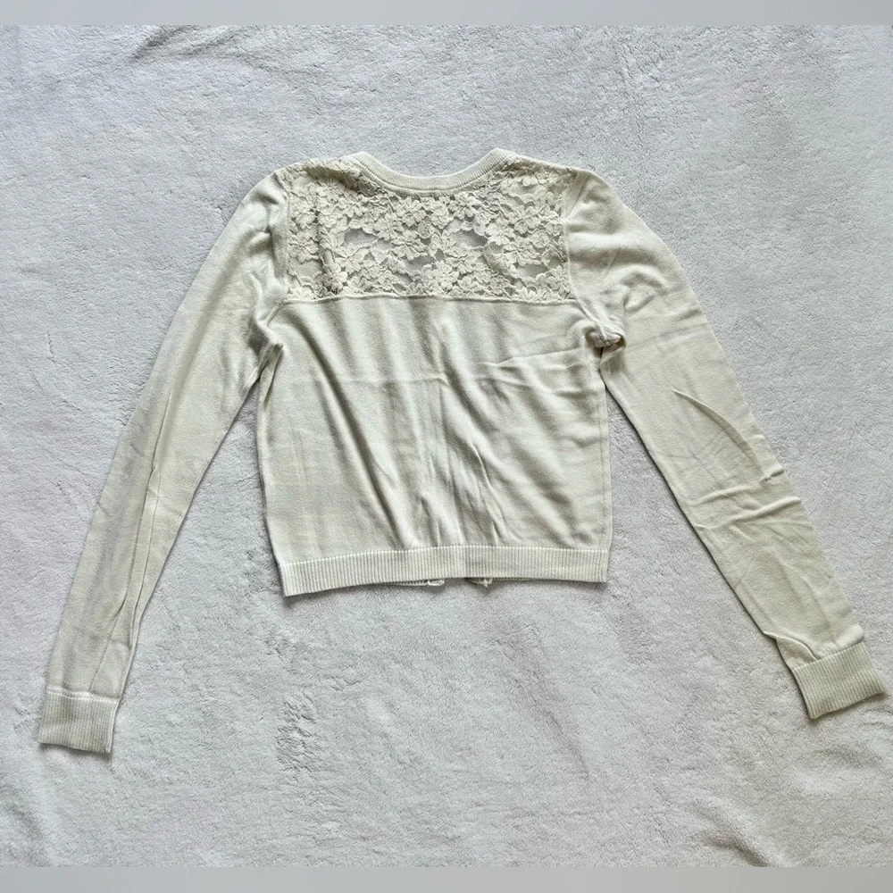 Abercrombie & Fitch Cream Cardigan - Picture 2 of 4